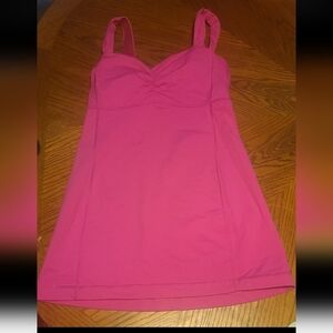 Lululemon hot pink long Tank